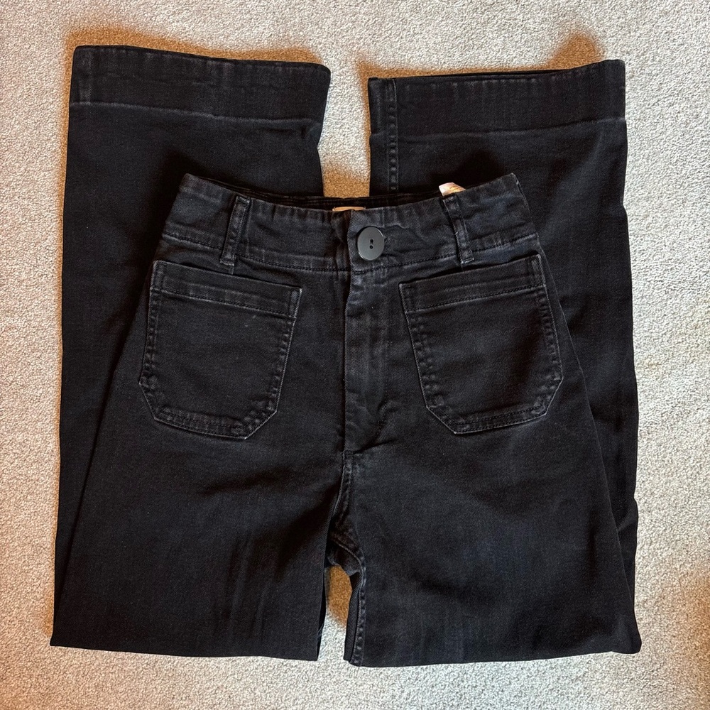 Anthropologie Maeve The Colette High-Rise Crop Pant Jean
